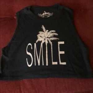 So Nikki Kids Crop Black tank top